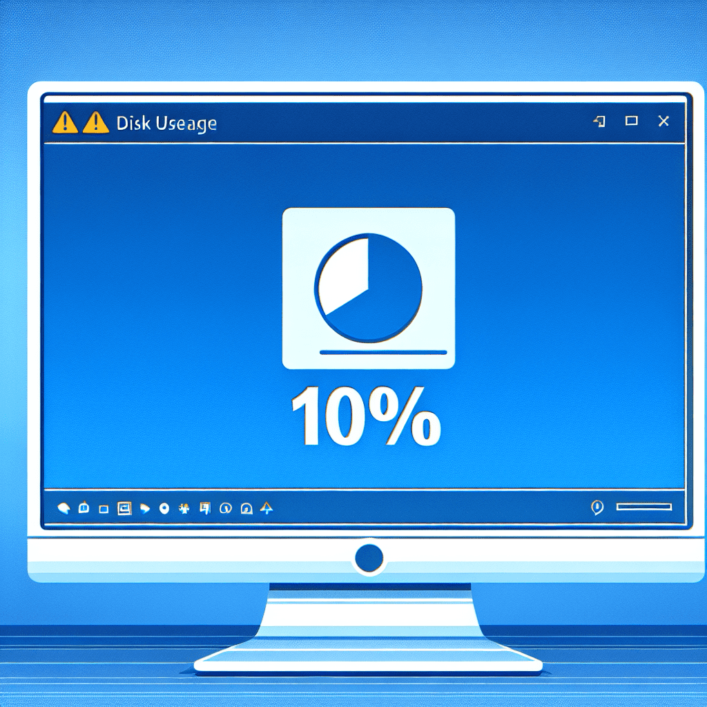 диск загружен на 100% windows 10